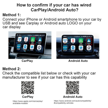 Wireless CarPlay & Android Auto Adapter - Plug & Play
