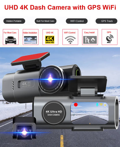 DriveForce WiFi Dash Cam-GPS Night Vision Car Camera