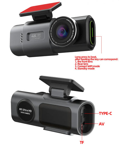 DriveForce WiFi Dash Cam-GPS Night Vision Car Camera