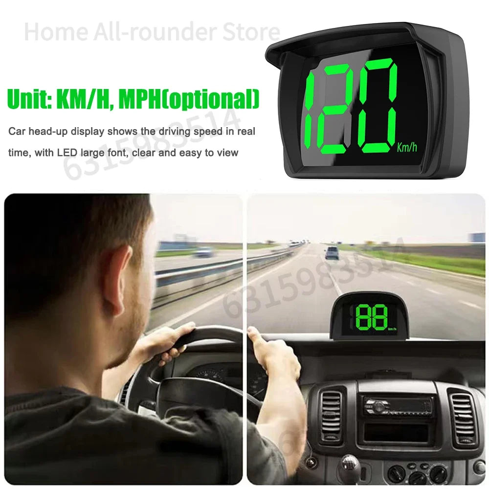 DriveForce Digital Car HUD - GPS Speedometer Head-UP Display
