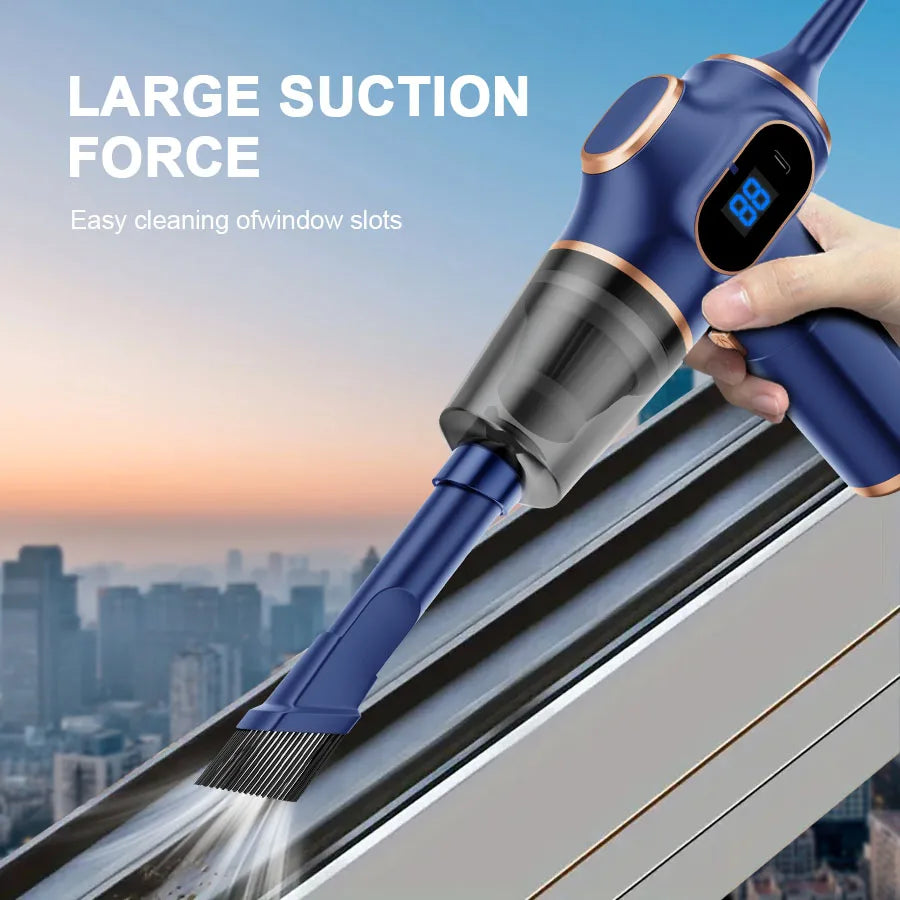 Wireless Car Vacuum Cleaner-Portable 2-in 1 Mini Vacuum