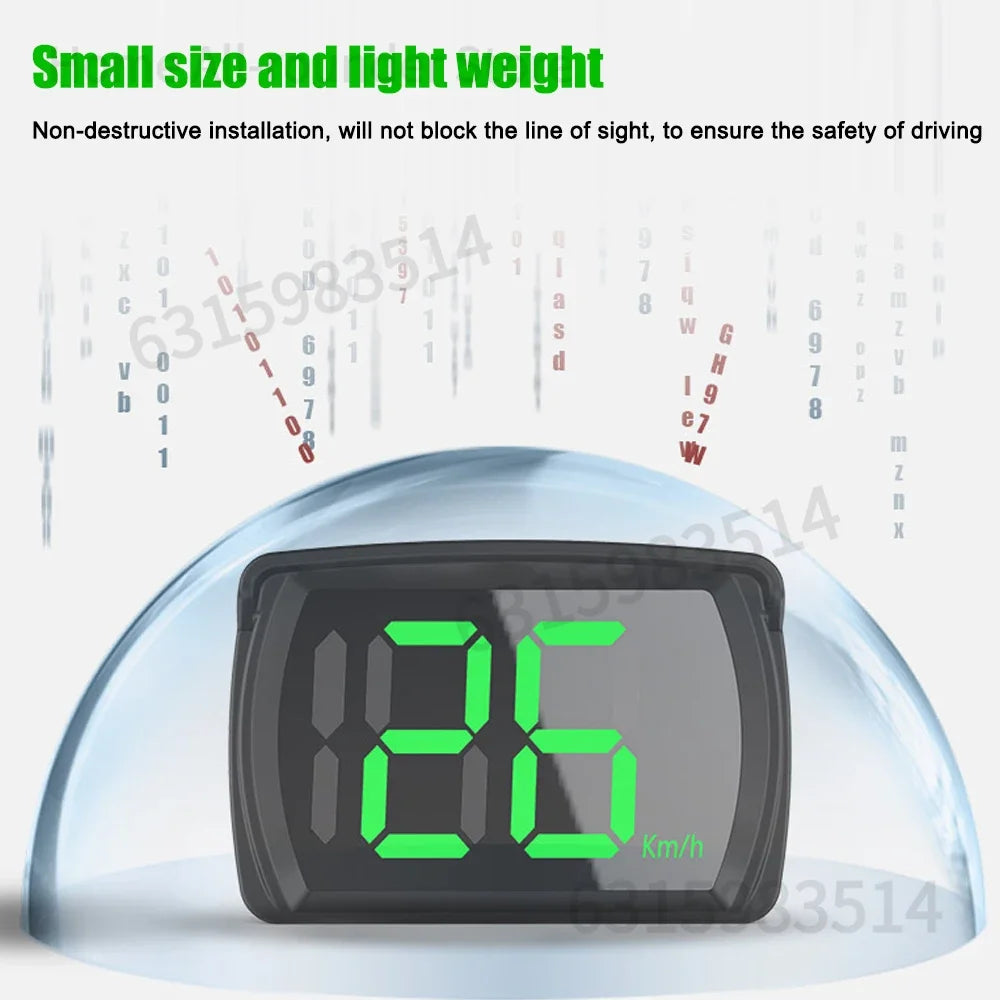 DriveForce Digital Car HUD - GPS Speedometer Head-UP Display