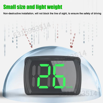 DriveForce Digital Car HUD - GPS Speedometer Head-UP Display
