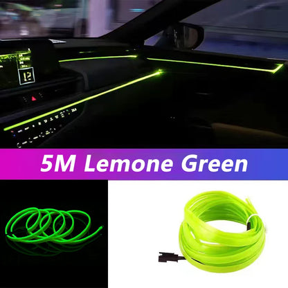 Car LED Ambient Light Strip - USB Neon Interior Lighting Kit (5M)