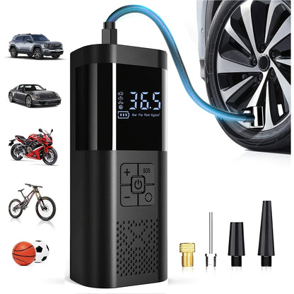 Portable Wireless Tire Inflator-150 PSI Air Compressor with Digital Display