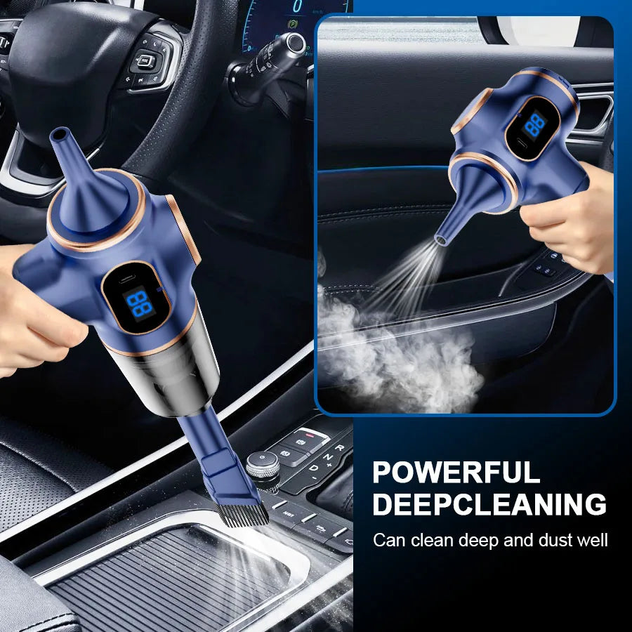 Wireless Car Vacuum Cleaner-Portable 2-in 1 Mini Vacuum