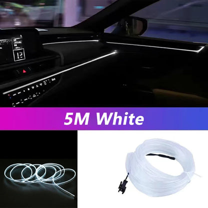 Car LED Ambient Light Strip - USB Neon Interior Lighting Kit (5M)