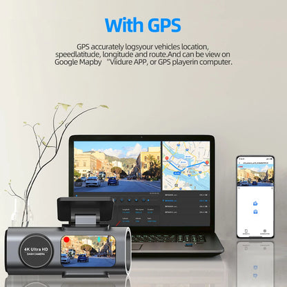 DriveForce WiFi Dash Cam-GPS Night Vision Car Camera