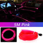 Car LED Ambient Light Strip - USB Neon Interior Lighting Kit (5M)