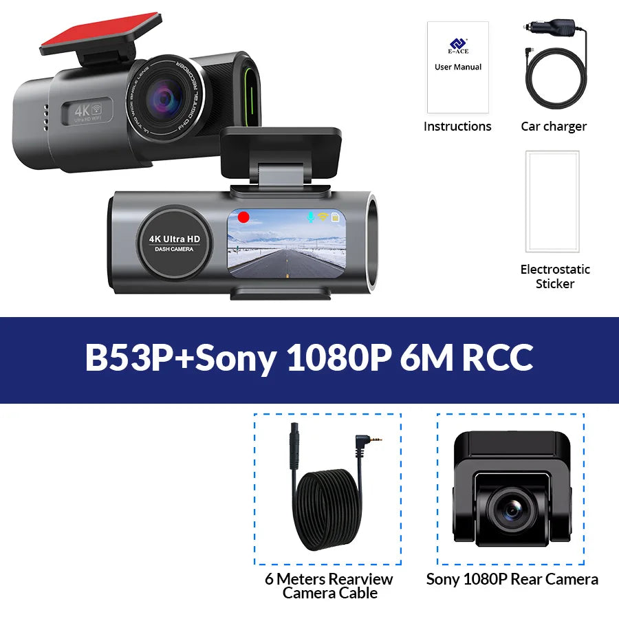 DriveForce WiFi Dash Cam-GPS Night Vision Car Camera