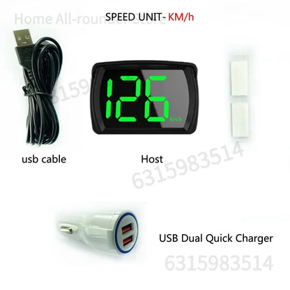 DriveForce Digital Car HUD - GPS Speedometer Head-UP Display