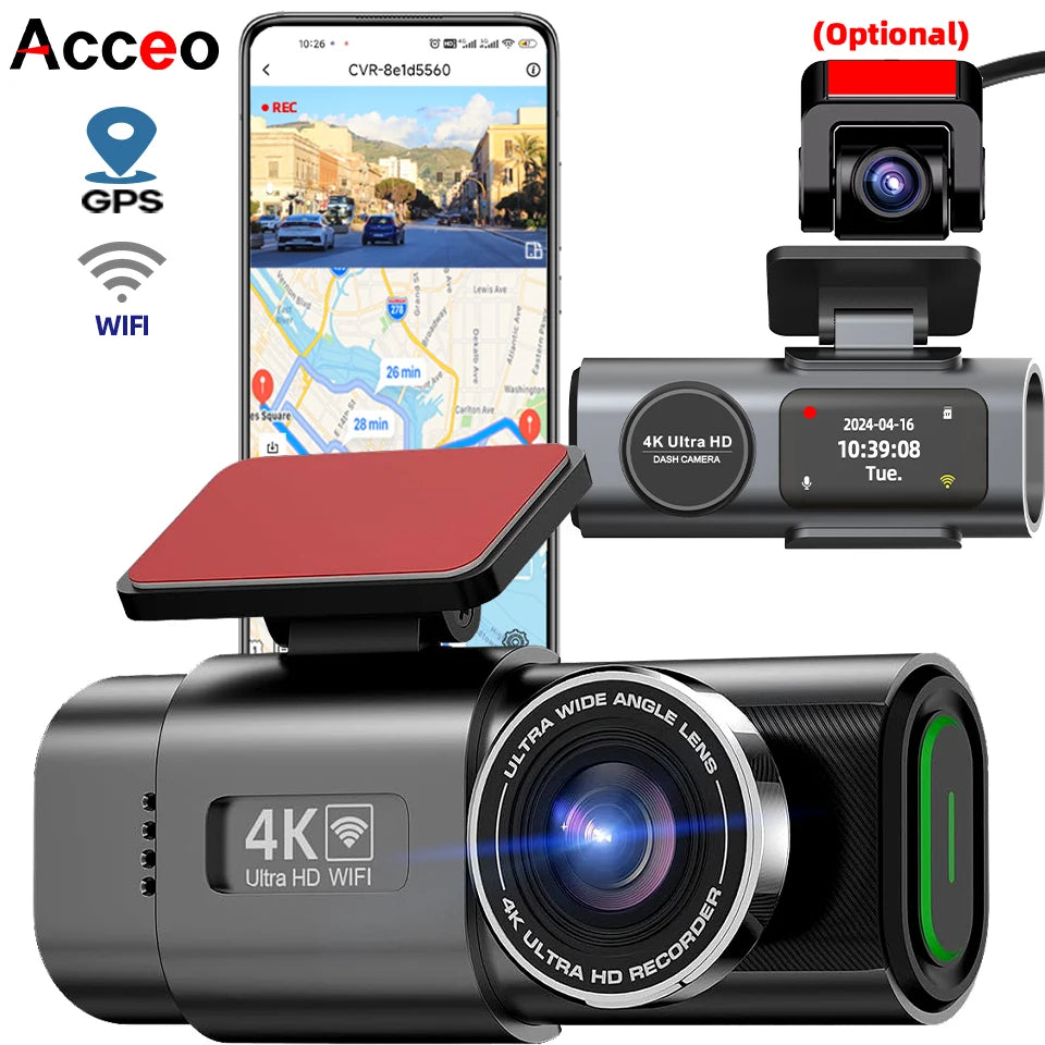 DriveForce WiFi Dash Cam-GPS Night Vision Car Camera